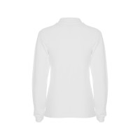 Рубашка поло "Estrella" женская с длинным рукавом, белый