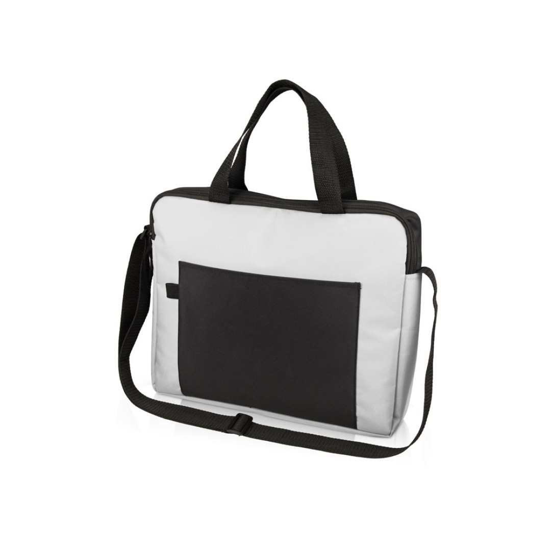 Конференц сумка для документов "Congress", белый/черный