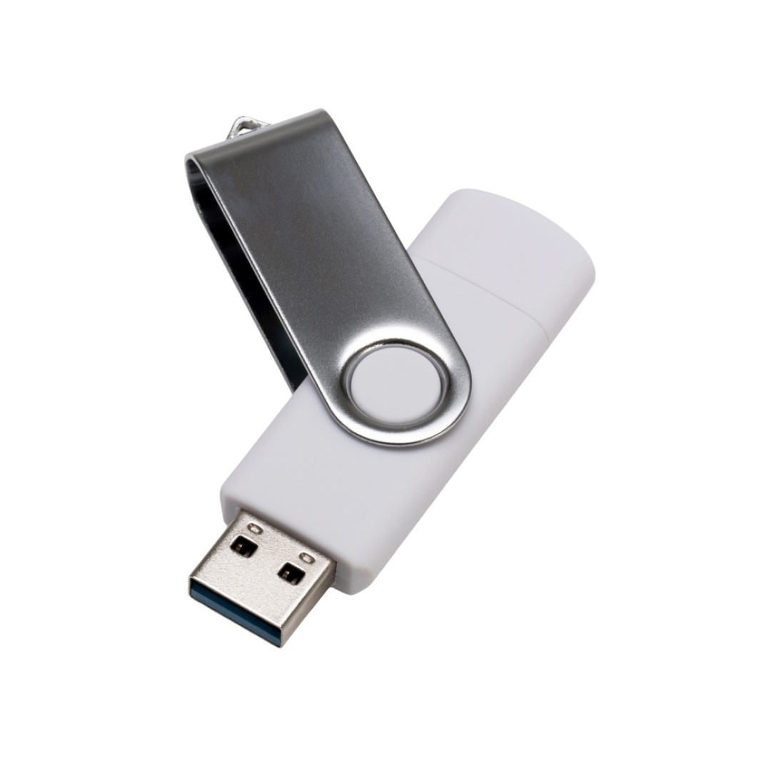 USB3.0/USB Type-C флешка на 32 Гб «Квебек C», белый