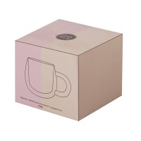 Кружка с двойными стенками с широкой ручкой и градиентным покрытием "Fog", черный