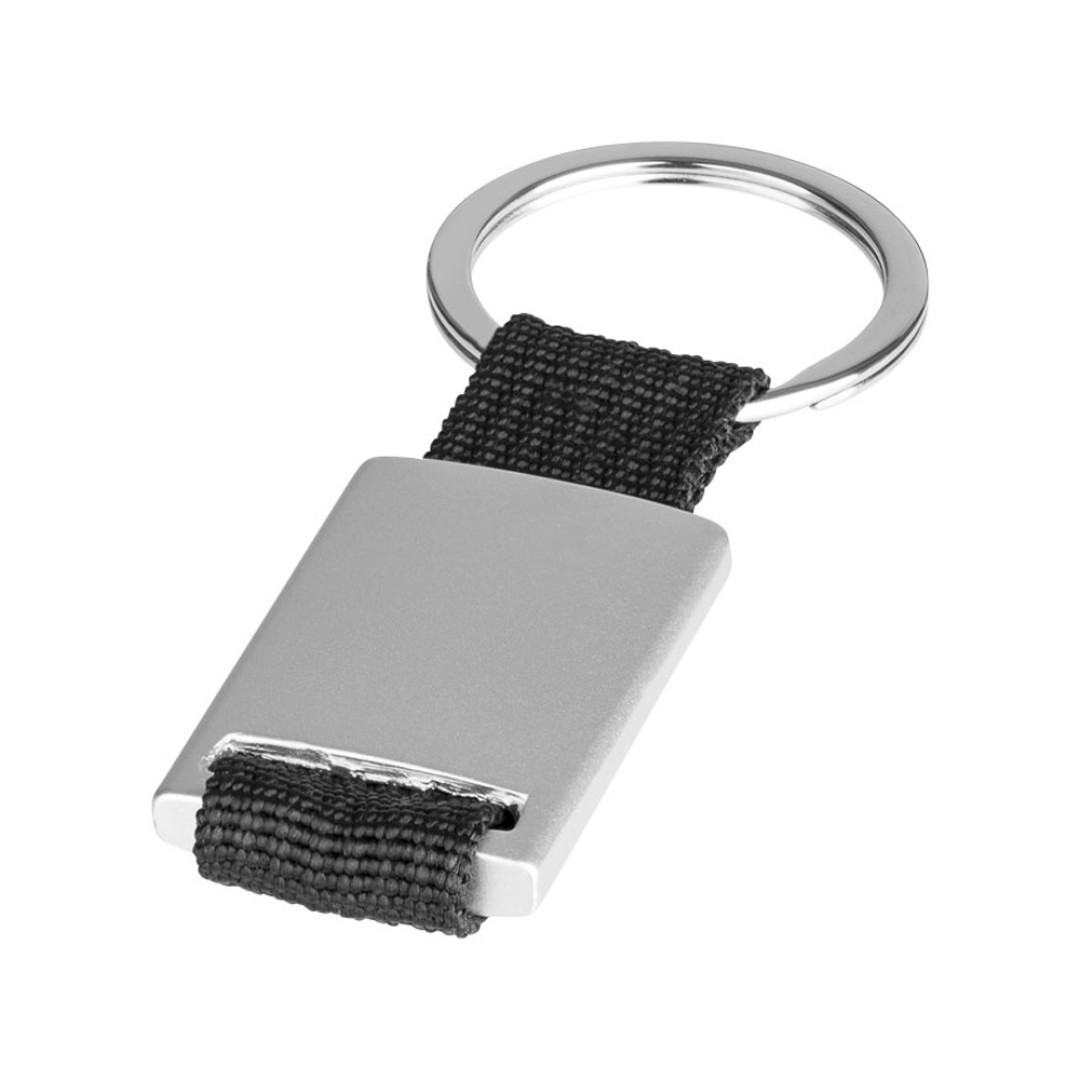 Брелок "Mondo", серебристый/черный