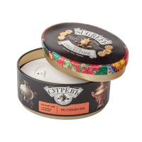 Ж/б "По-сибирски" + монпансье малиновые. Чёрный чай с травами.