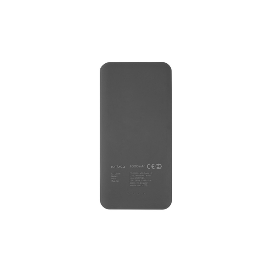 Внешний аккумулятор Rombica NEO Bright 3C, серый