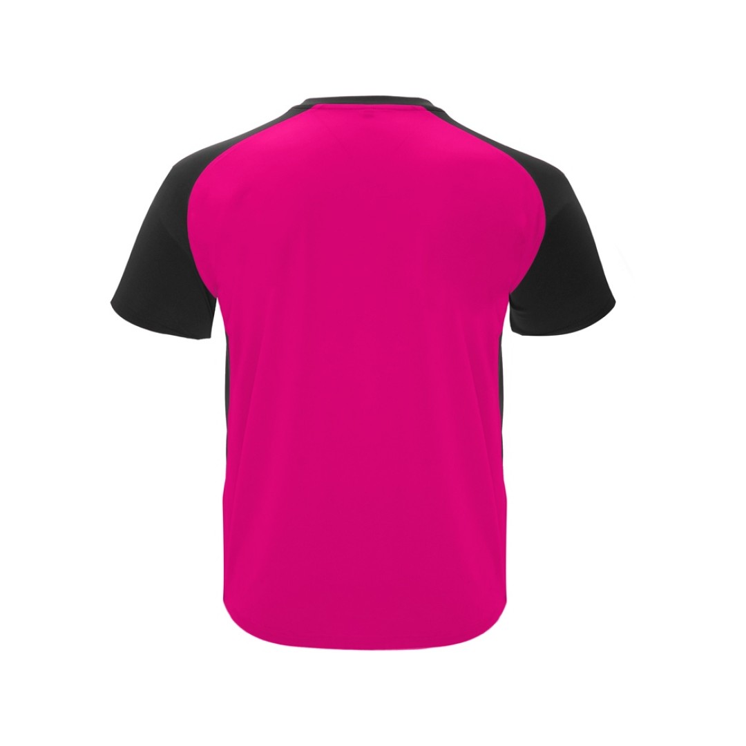 Футболка "Bugatti" мужская, яркая фуксия /черный