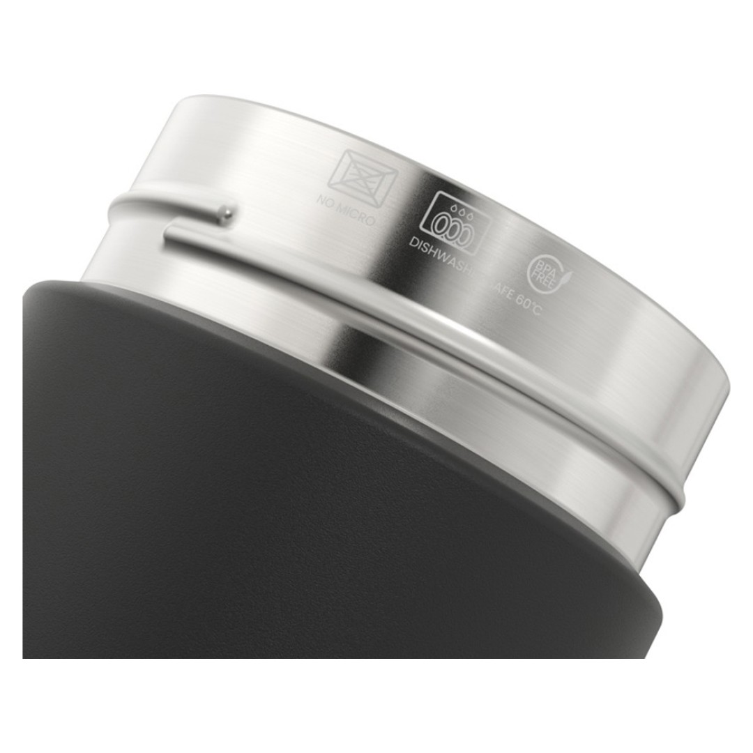 Бутылка для воды Ocean Bottle с вакуумной изоляцией объемом 750 мл, сплошной черный