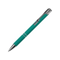Ручка металлическая шариковая "Legend Gum" софт-тач, бирюзовый