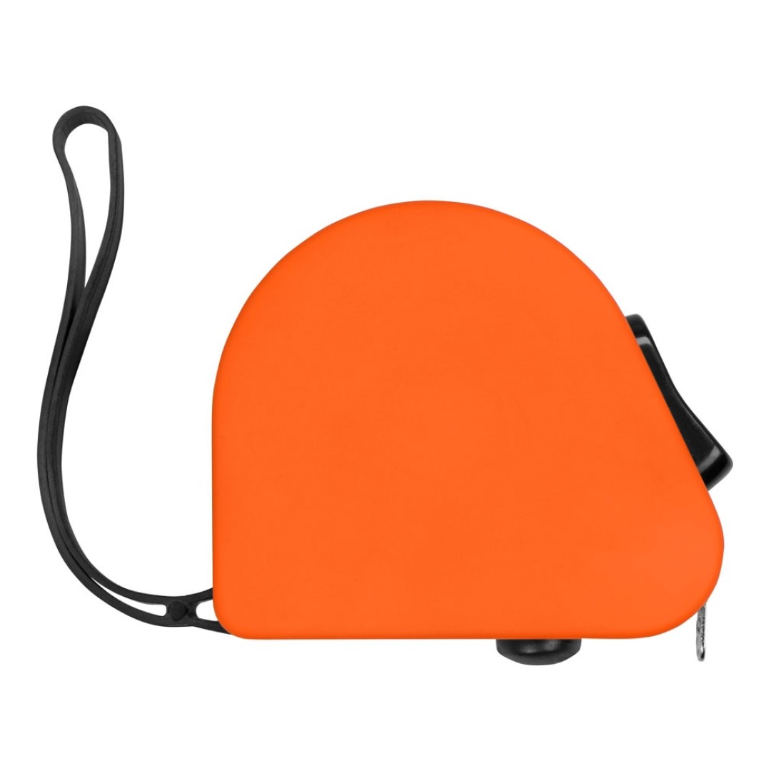 Рулетка 3м "Meter", софт-тач, оранжевый