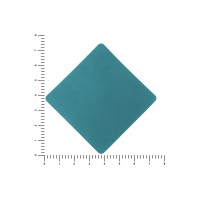 ПАТЧ РОМБ nubuk (голубой) 7,6 х 7,6 см