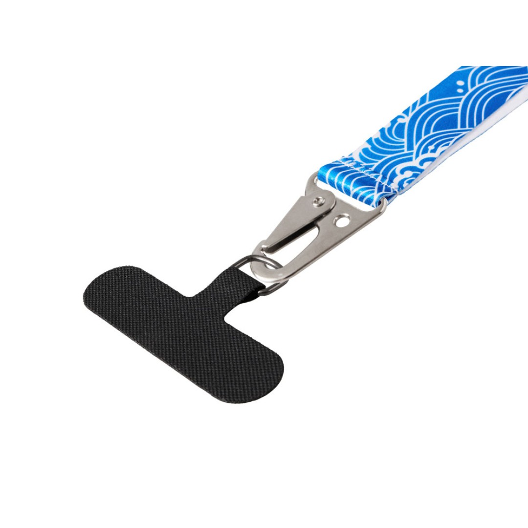 Ремувка под сублимацию с большим карабином и узким держателем для телефона из ПЭ