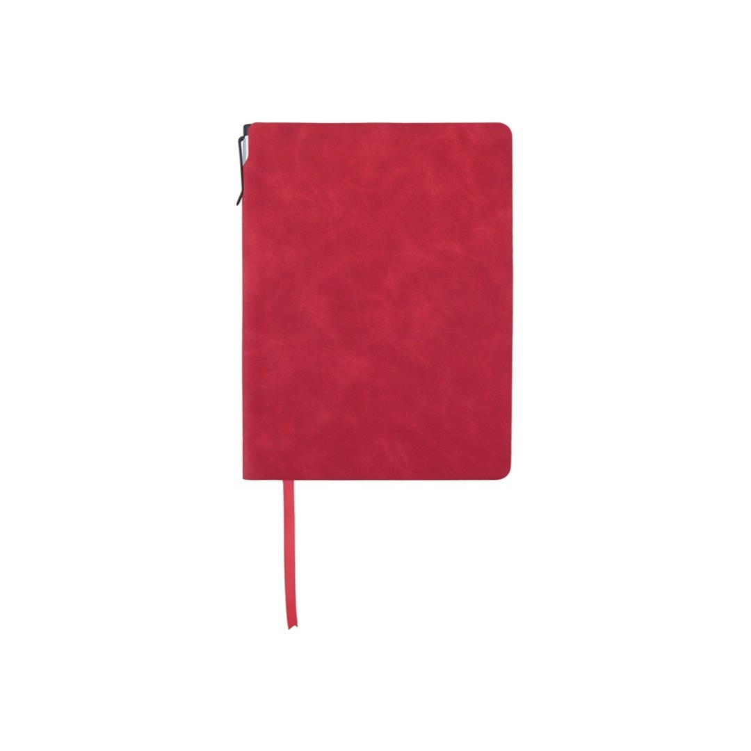 Блокнот А5 "Notepeno Max", 96 листов 80 гр/м2 белой FSC бумаги, красный