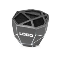 Портативная колонка «Geo», мокрый асфальт + белая подсветка