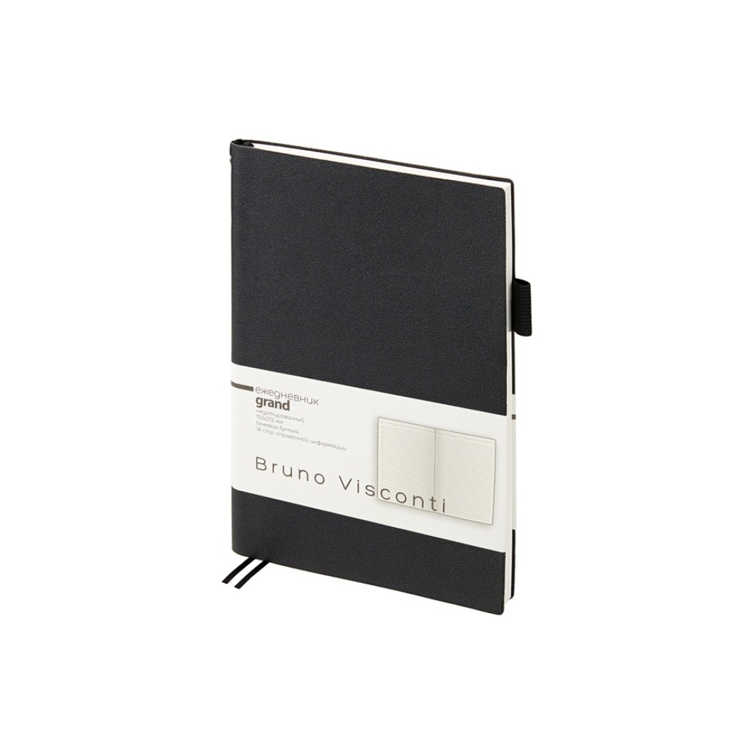 Ежедневник недатированный А5 "Grand", черный