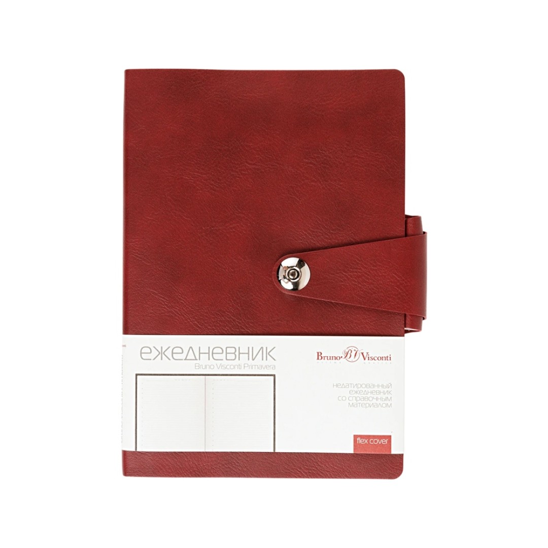 Ежедневник недатированный  А5 "PRIMAVERA" бордовый