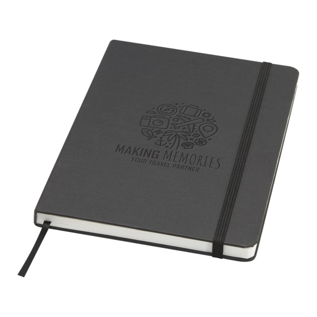 Holm блокнот формата А5 из каменной бумаги с линованными страницами - сплошной черный