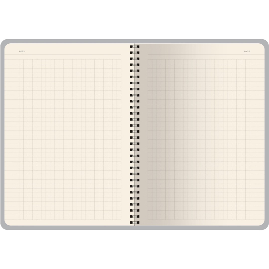 Бизнес тетрадь на гребне А5 "Pragmatic", 60 листов в клетку, черный