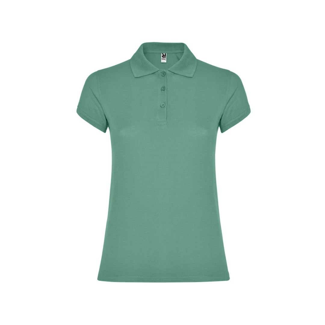 Рубашка-поло "Star" женская, темный ментол