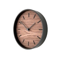 Часы настенные "Tiger" S, черный, орех