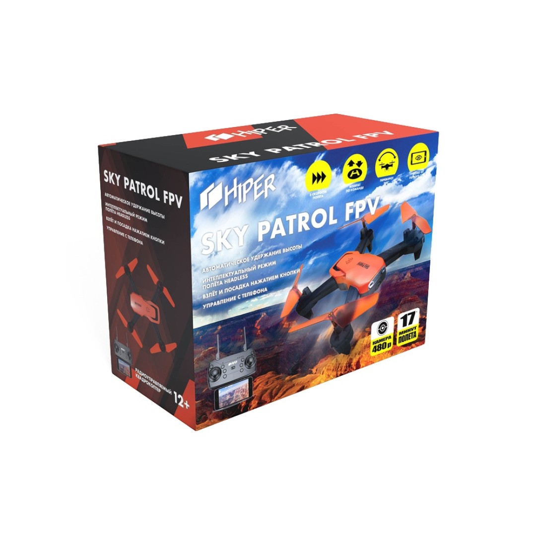 Радиоуправляемый квадрокоптер HIPER  "SKY PATROL FPV"