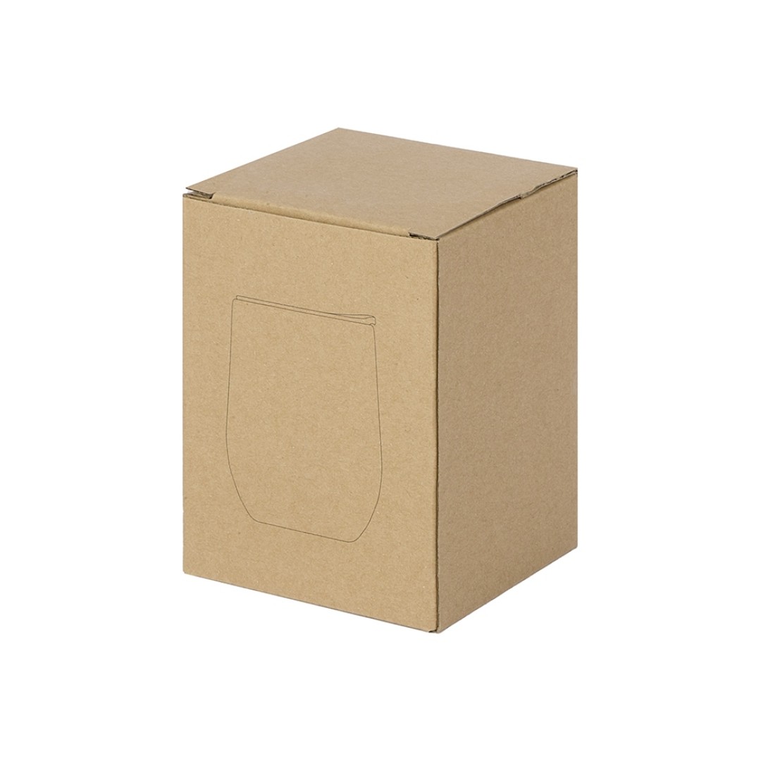 Вакуумная термокружка "Sense", непротекаемая крышка, крафтовая упаковка, темно-серый (gun)