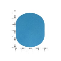 ПАТЧ ОВАЛ nubuk (голубой) 6,0 х 5,0 см