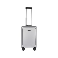 Rover Pro 20-дюймовый чемодан на колесах из материалов, переработанных согласно стандарту GRS, объемом 40 л - Серебряный