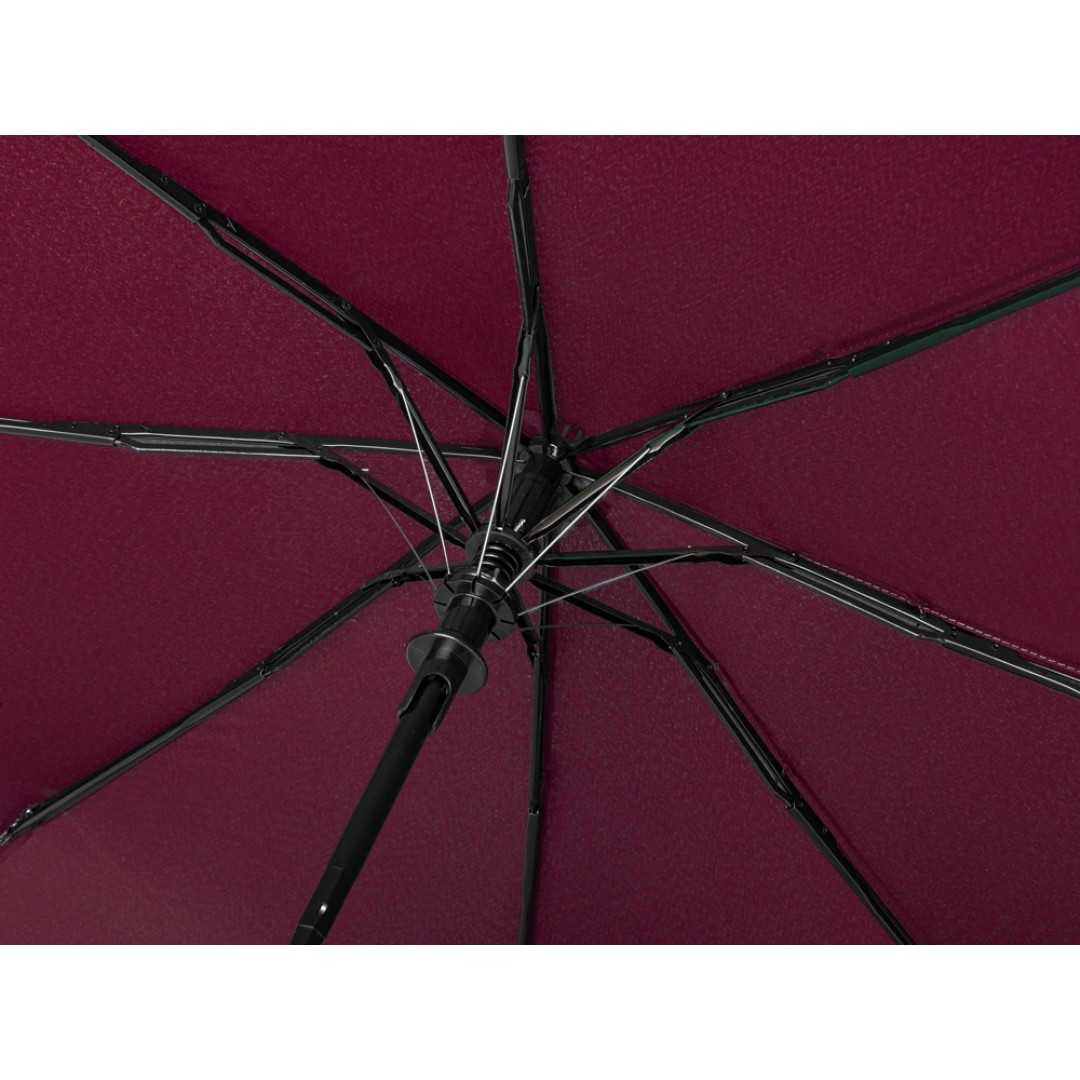 Зонт-полуавтомат Roof с куполом из переработанного пластика, бургунди 7421C