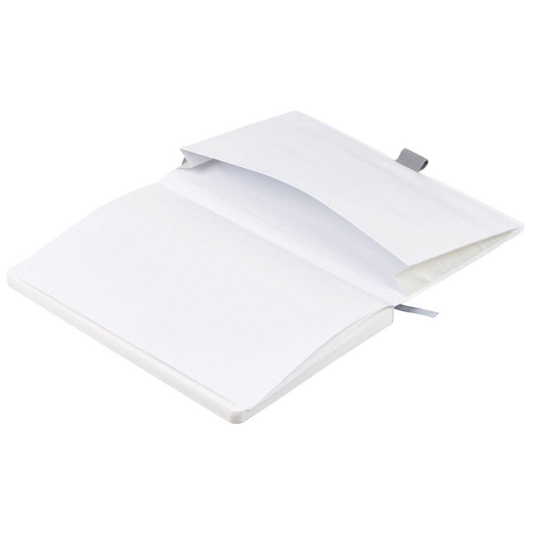 Блокнот из моющегося крафта и каменной бумаги А5 "Fleekstone", гибкая обложка, серый (Р)