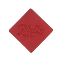 ПАТЧ РОМБ nubuk (красный) 7,6 х 7,6 см