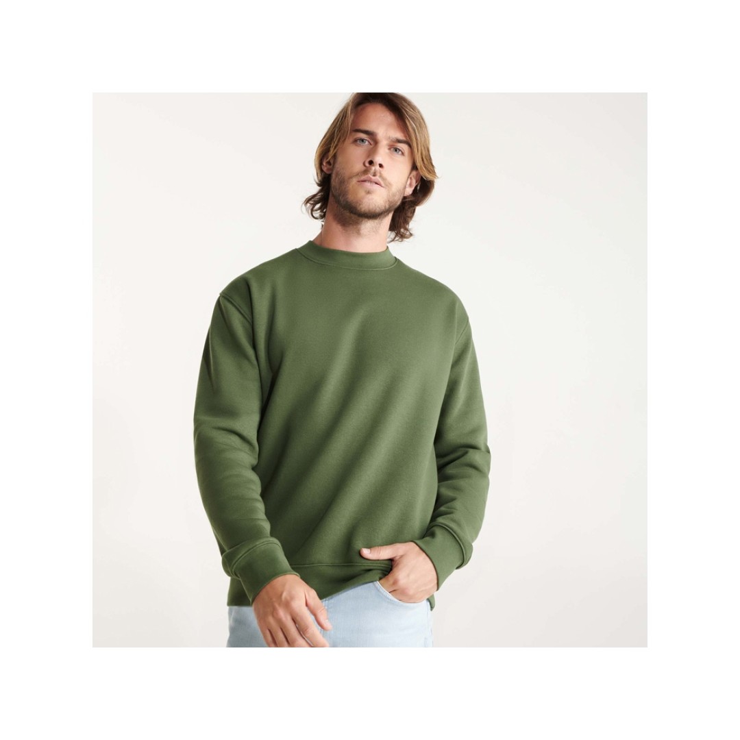 Свитшот с начесом "Clasica" унисекс, хаки