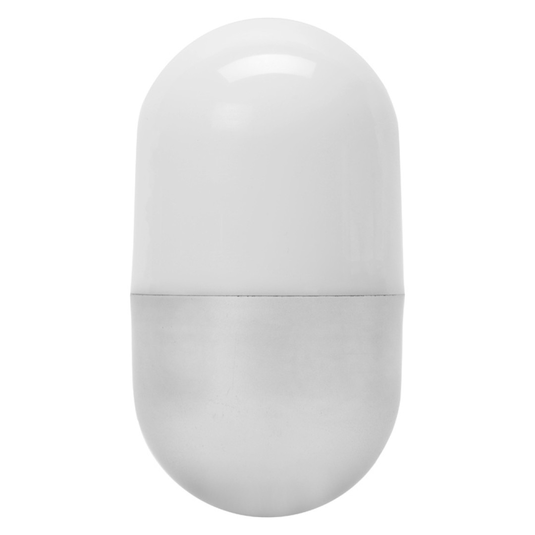 Настольная лампа "Weeble", белый / стальной