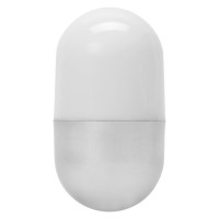 Настольная лампа "Weeble", белый / стальной