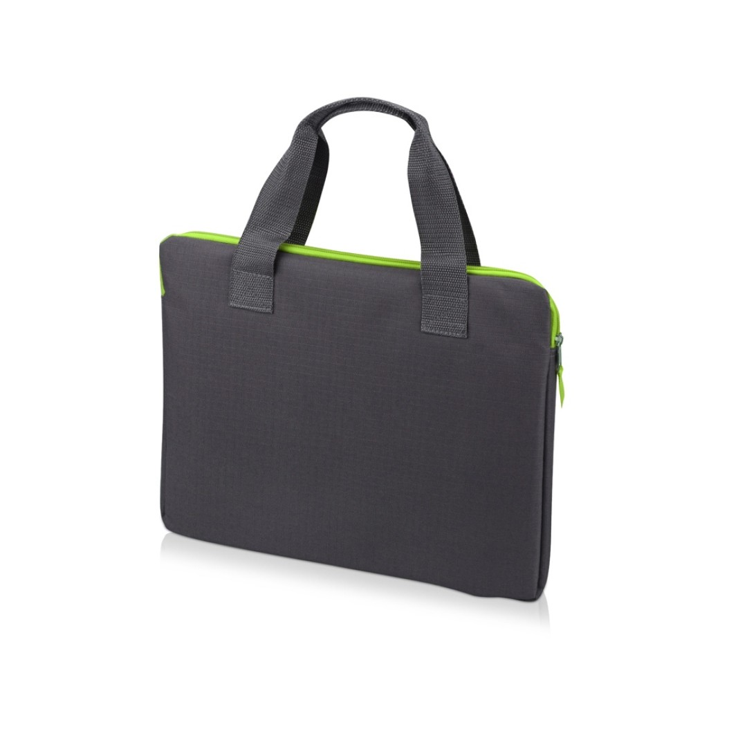 Конференц сумка "Session", серый/зеленый