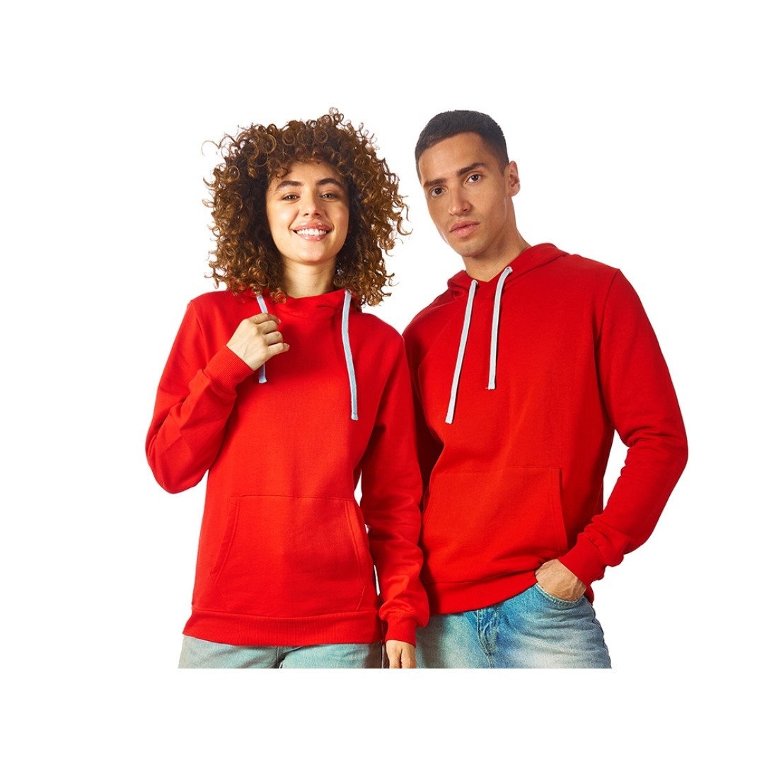 Толстовка унисекс "Stream" с капюшоном, красный