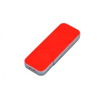 USB-флешка на 64 ГБ в стиле I-phone, прямоугольнй формы, красный