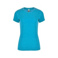 Футболка "Fox" женская, бирюзовый меланж