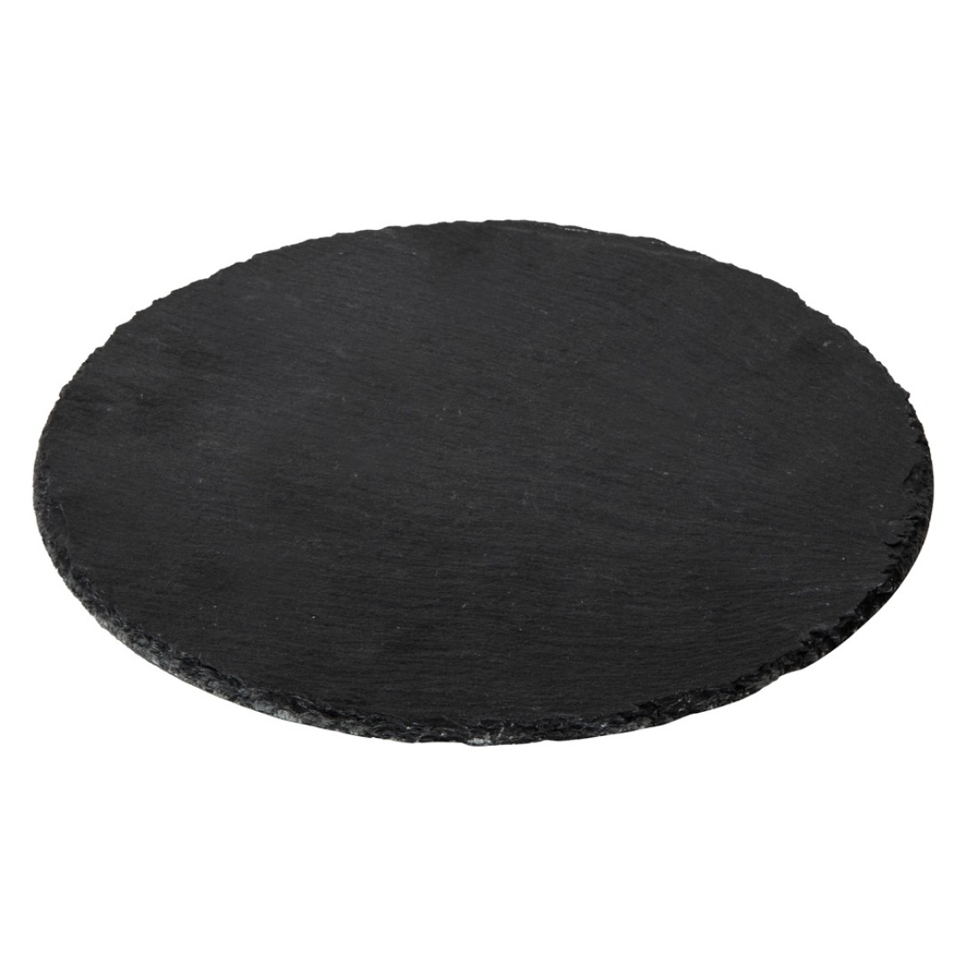 Круглая доска Moon для закусок, сланцевая 25 см