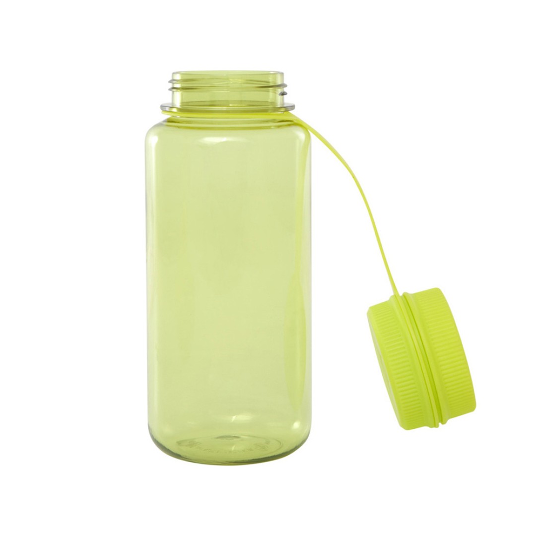 Спортивная бутылка Ryder из переработанного ПЭТ-пластика объемом 900 мл с многофункциональной крышкой, сертифицированная RCS - Лайм