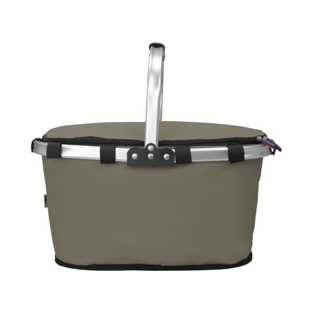 Изотермическая сумка-холодильник "FROST" складная с алюминиевой рамой, серый