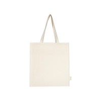 Orissa эко-сумка из органического материала GOTS с полной ластовицей, 180 г/м2, 14 л - Натуральный