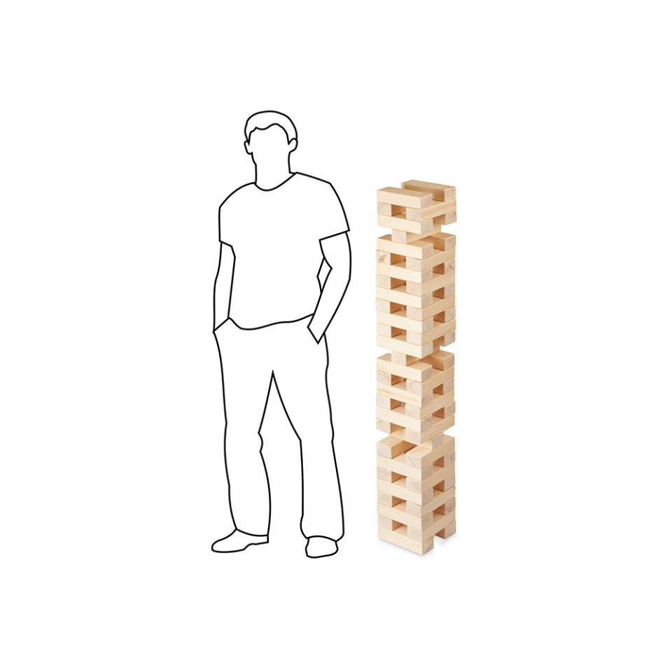 Игра из дерева "XL Tower", 57 брусков