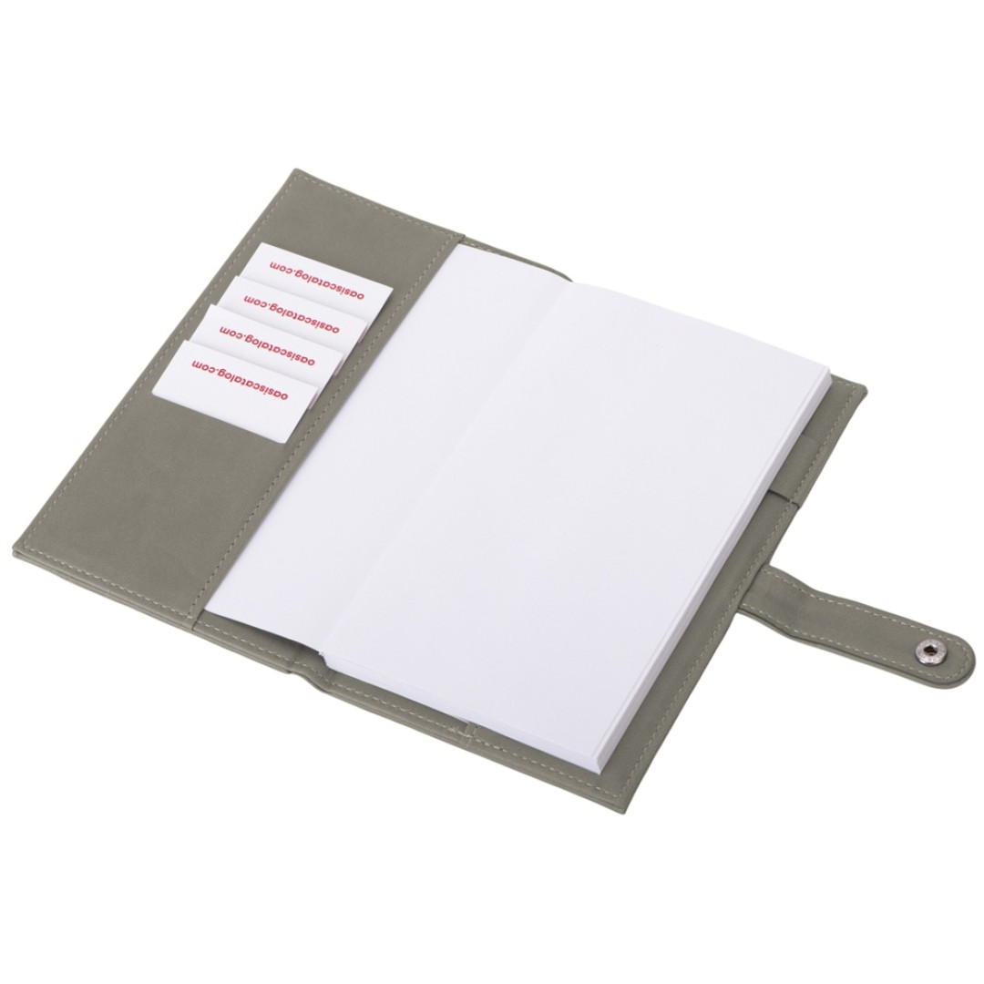 Блокнот-кошелек с сменным блоком А6 "Wall Street", 64 листа, темно-серый