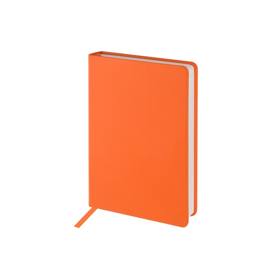 Ежедневник с каменной бумагой недатированный А5 "Carrara"», оранжевый
