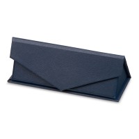 Подарочная коробка для флеш-карт треугольная, синий