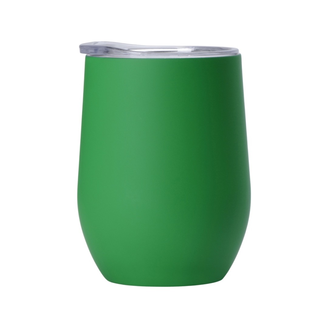 Термокружка Sense Gum, soft-touch, непротекаемая крышка, 370мл, крафтовая упаковка, зеленый