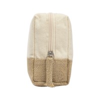 Косметичка "Jute" с ручкой из хлопка и джута, натуральный