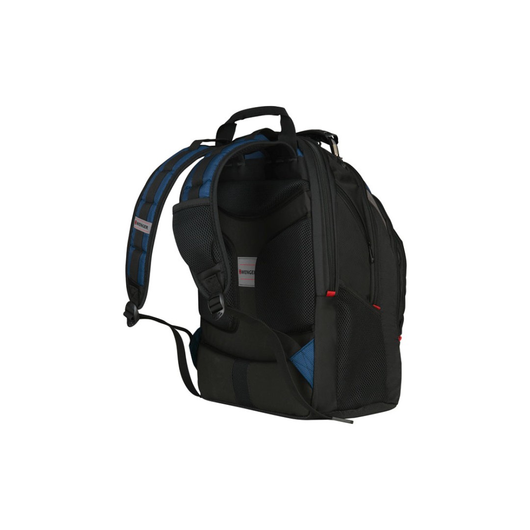 Рюкзак Ibex WENGER 17", черный/синий, полиэстер/ПВХ, 37 x 26 x 47 см, 23 л