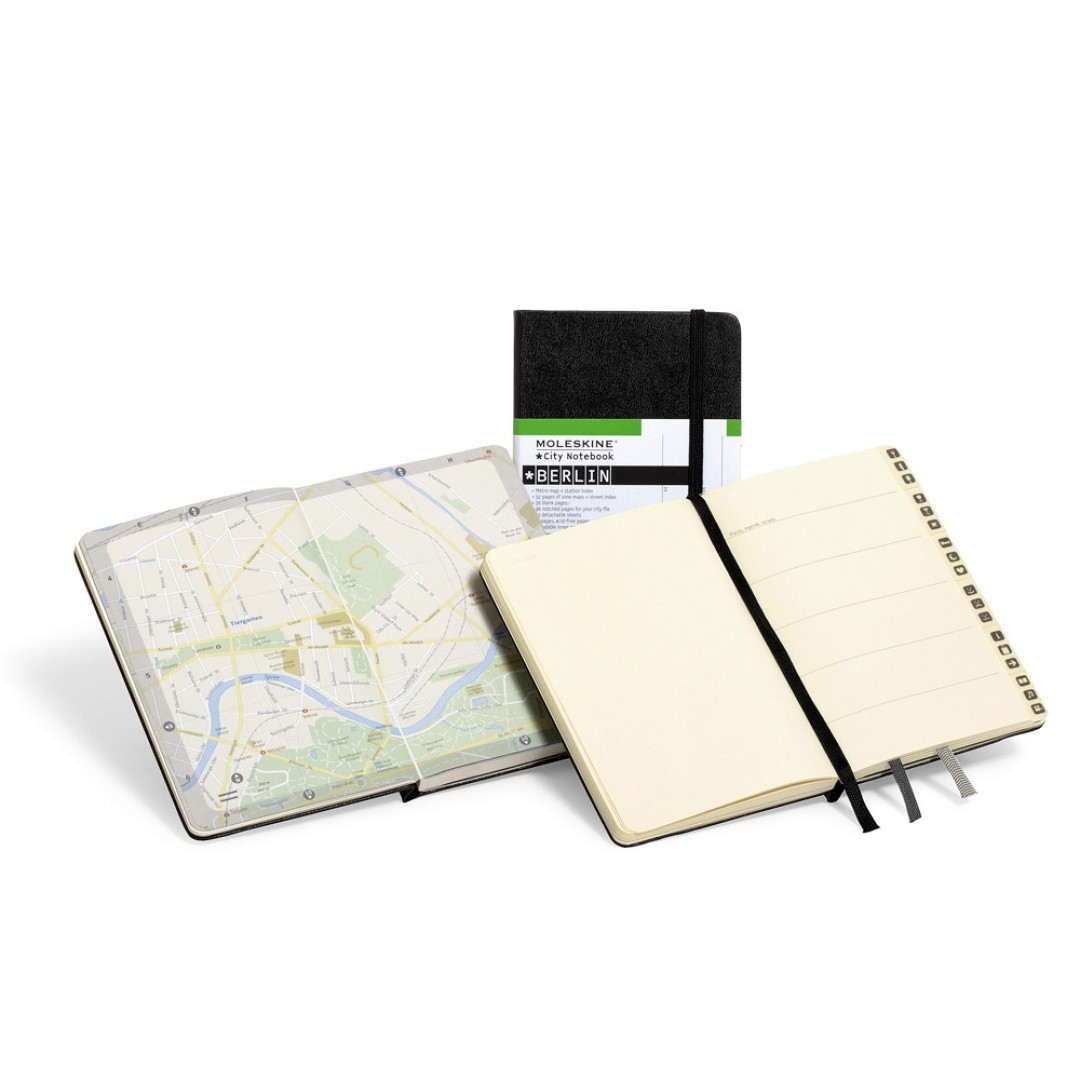 Записная книжка Moleskine City Berlin (Берлин), Pocket (9x14 см), черный