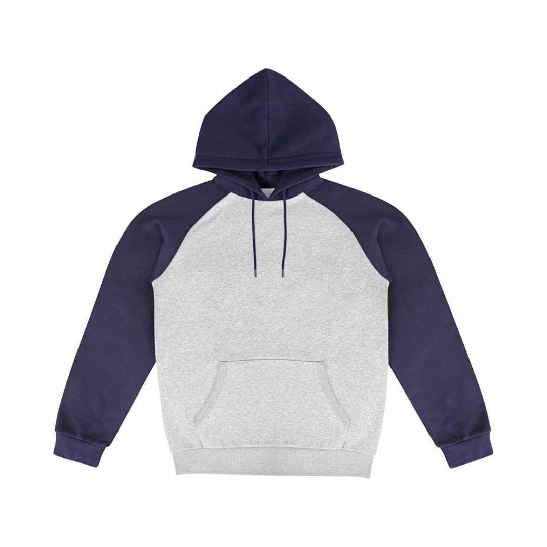 Толстовка с капюшоном «Dublin» мужская, темно-синий/серый меланж