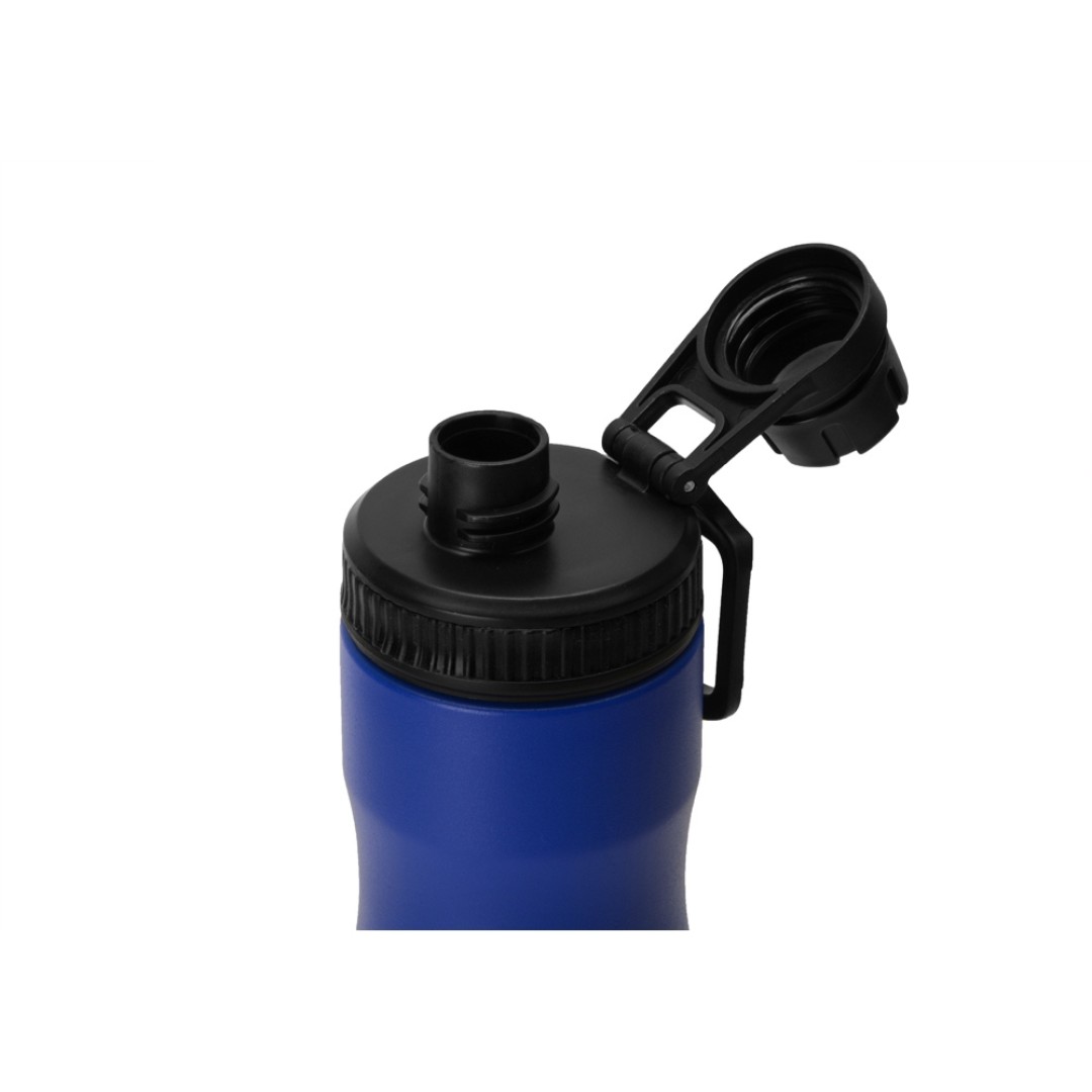 Бутылка для воды «Supply» Waterline, нерж сталь, 850 мл, синий/черный