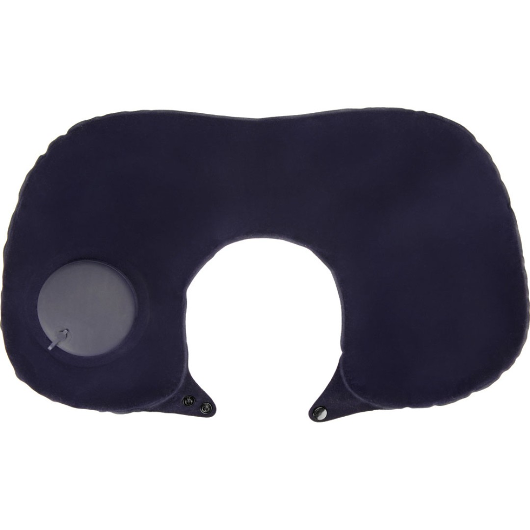 Подушка под шею с помпой Push, синий